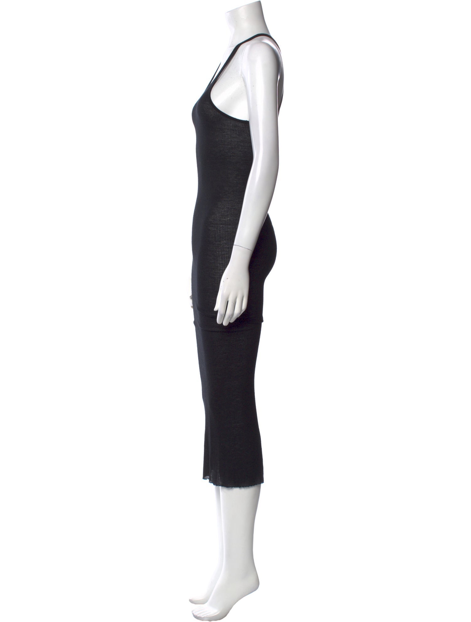 Rick Owens Scoop Neck Long Dress