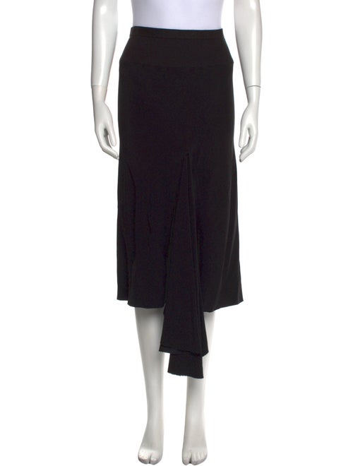 Rick Owens Raw-Edge Trim Midi Length Skirt
