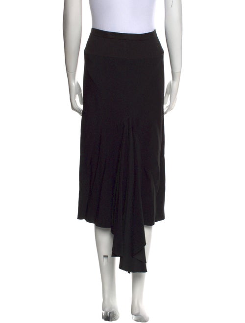 Rick Owens Raw-Edge Trim Midi Length Skirt