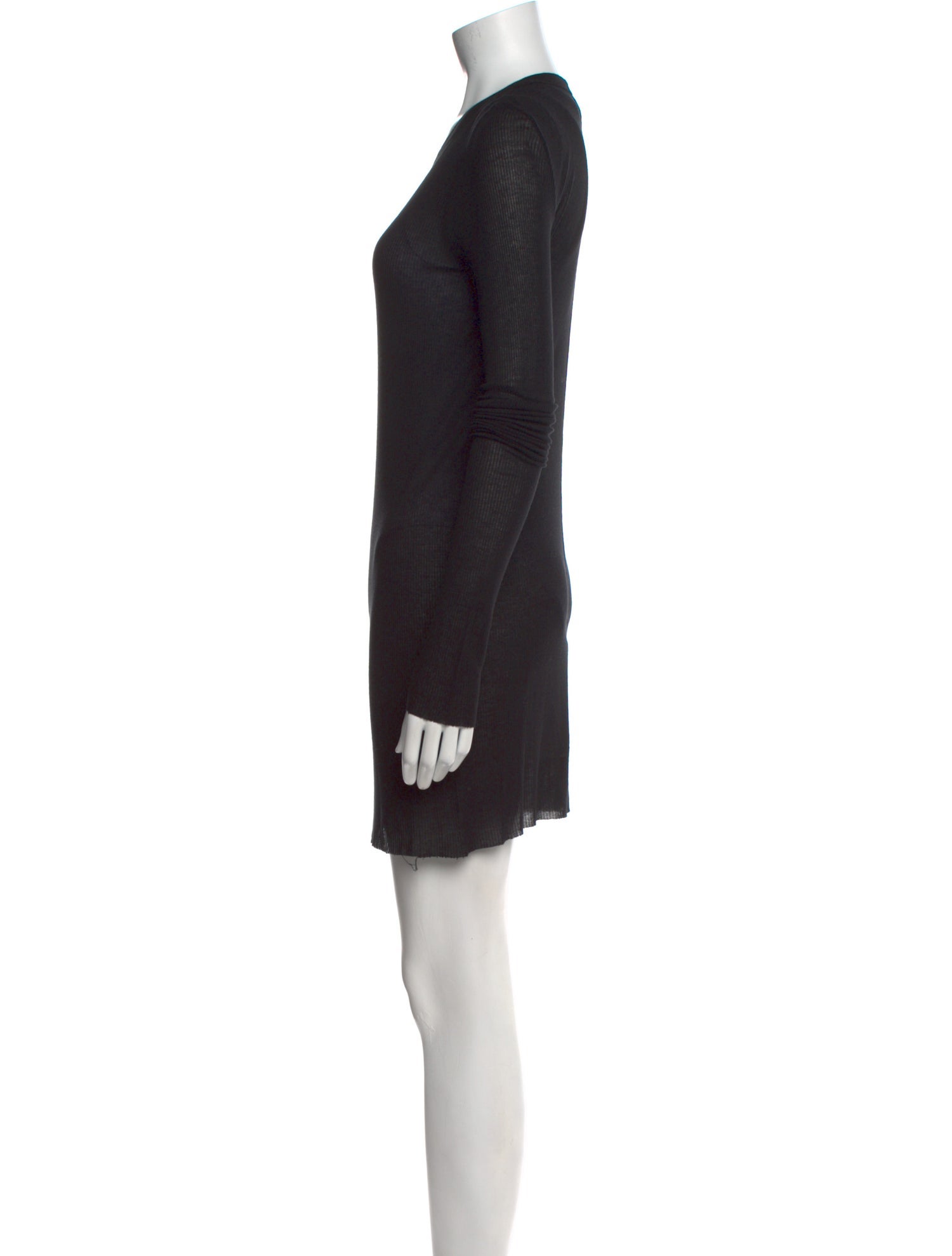 Rick Owens Crew Neck Mini Dress