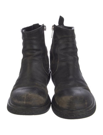 Rick Owens Leather Boots