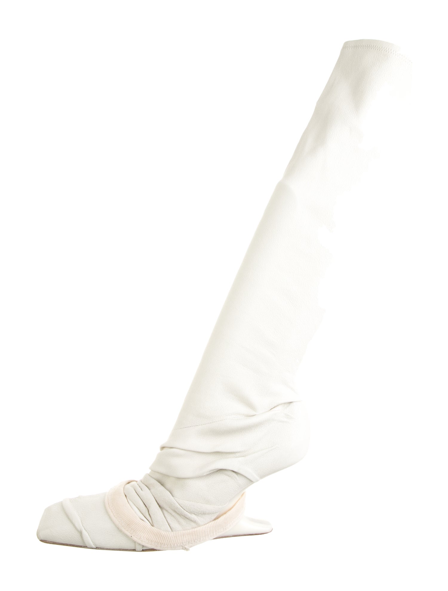 Rick Owens Leather Slouch Boots