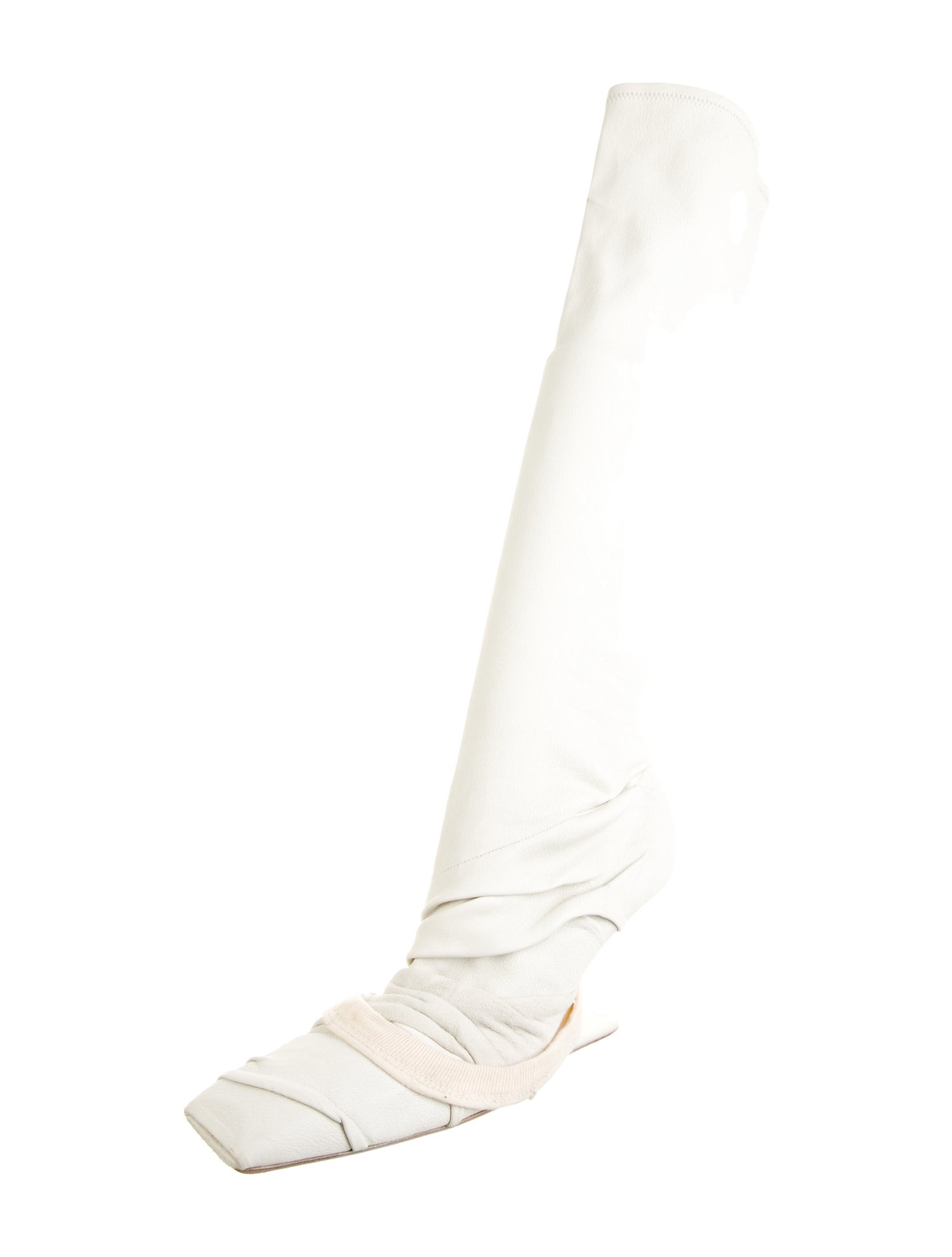 Rick Owens Leather Slouch Boots