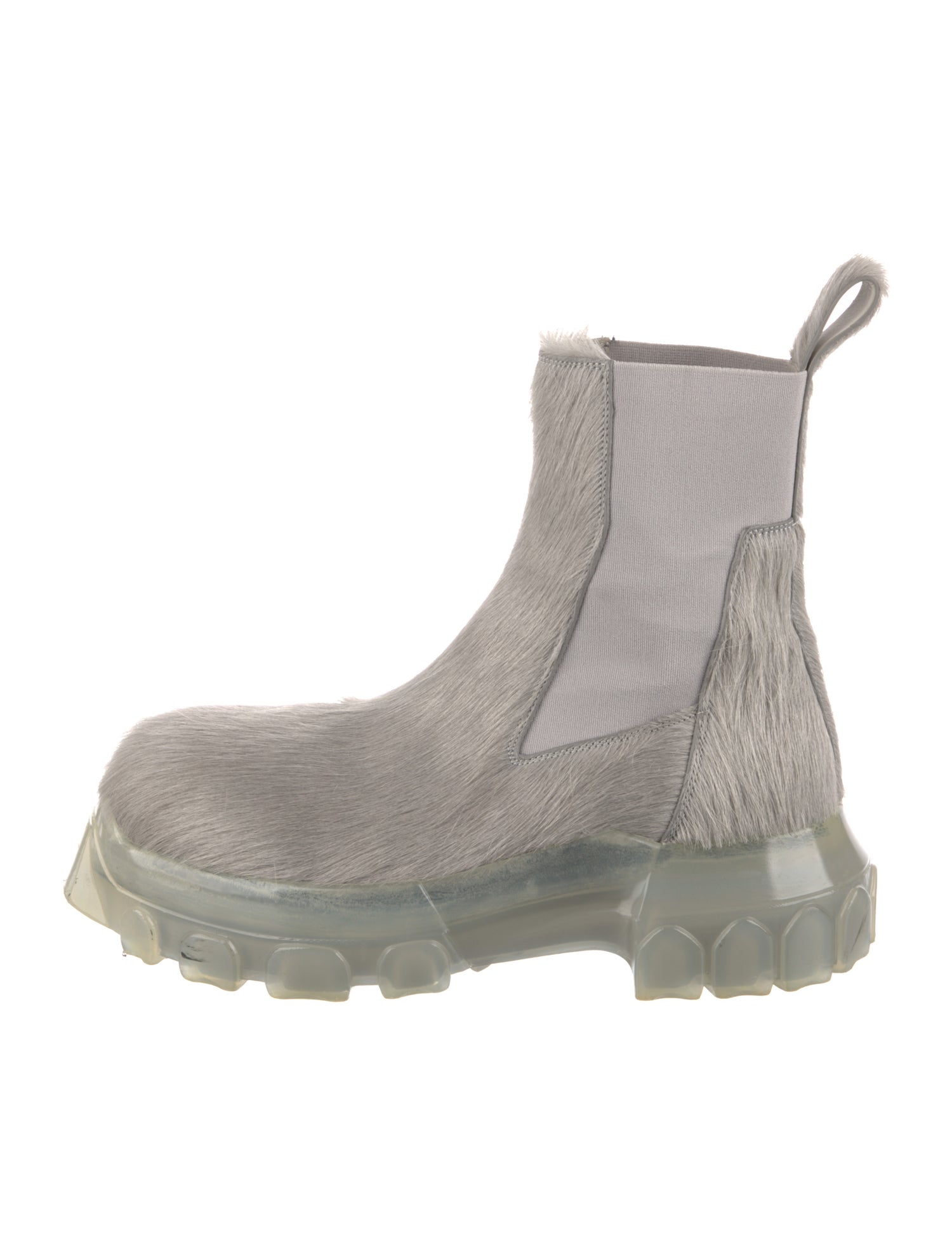 Rick Owens Fur Chelsea Boots