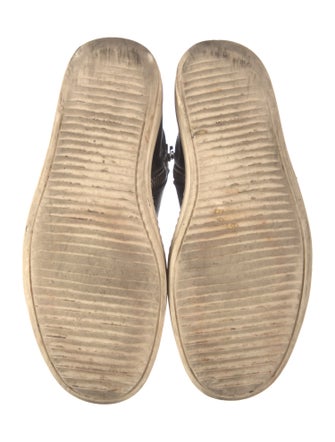 Rick Owens Leather Lasercut Accents Sneakers