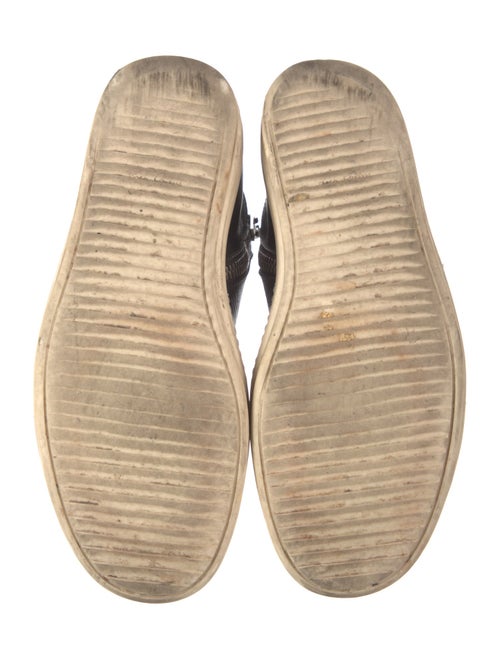 Rick Owens Leather Lasercut Accents Sneakers