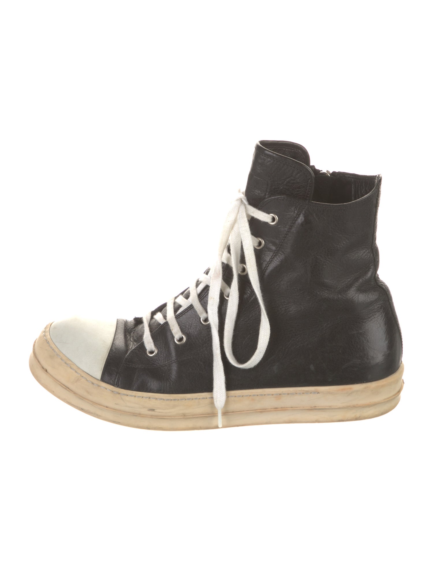 Rick Owens Leather Sneakers