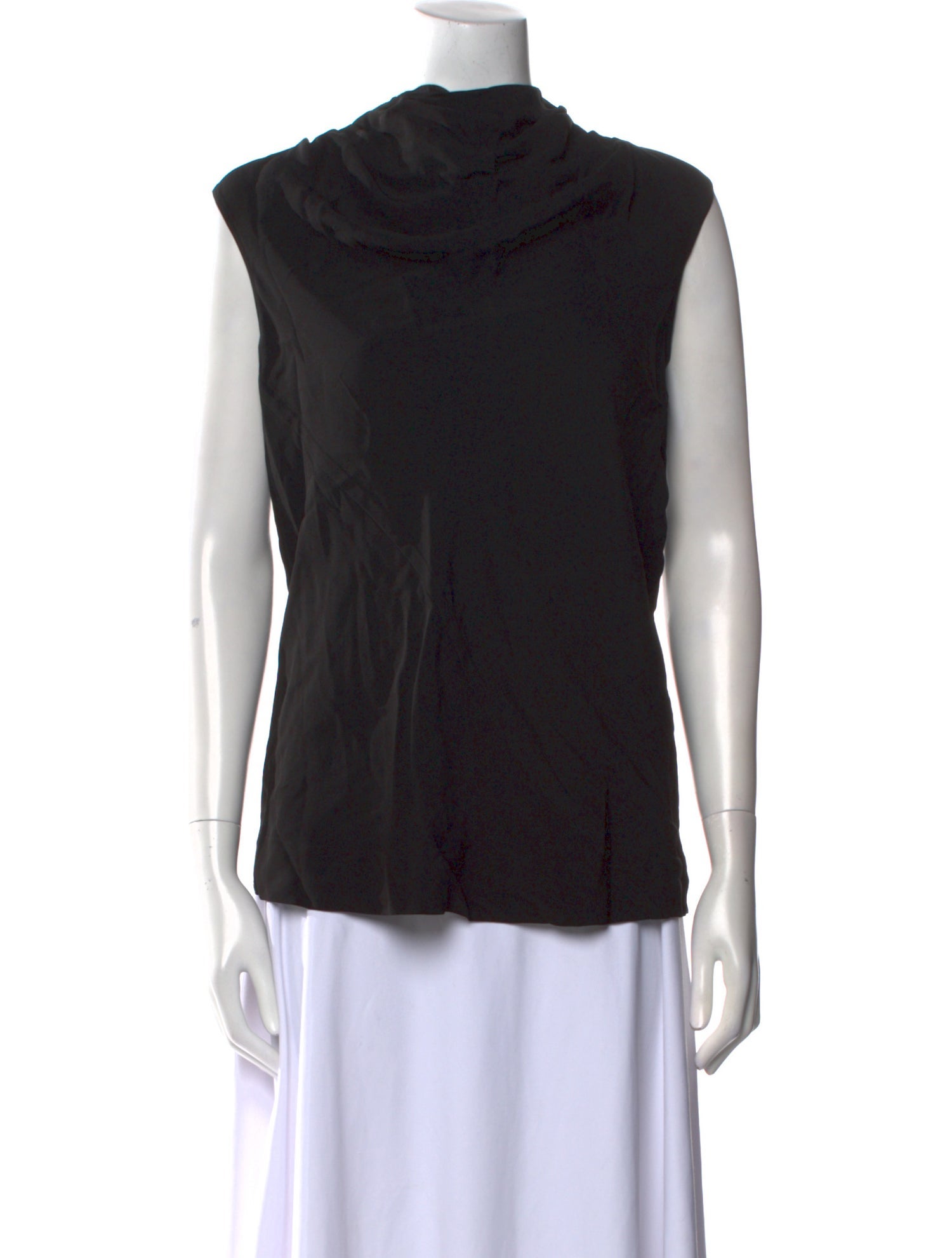 Rick Owens Cowl Neck Sleeveless Top