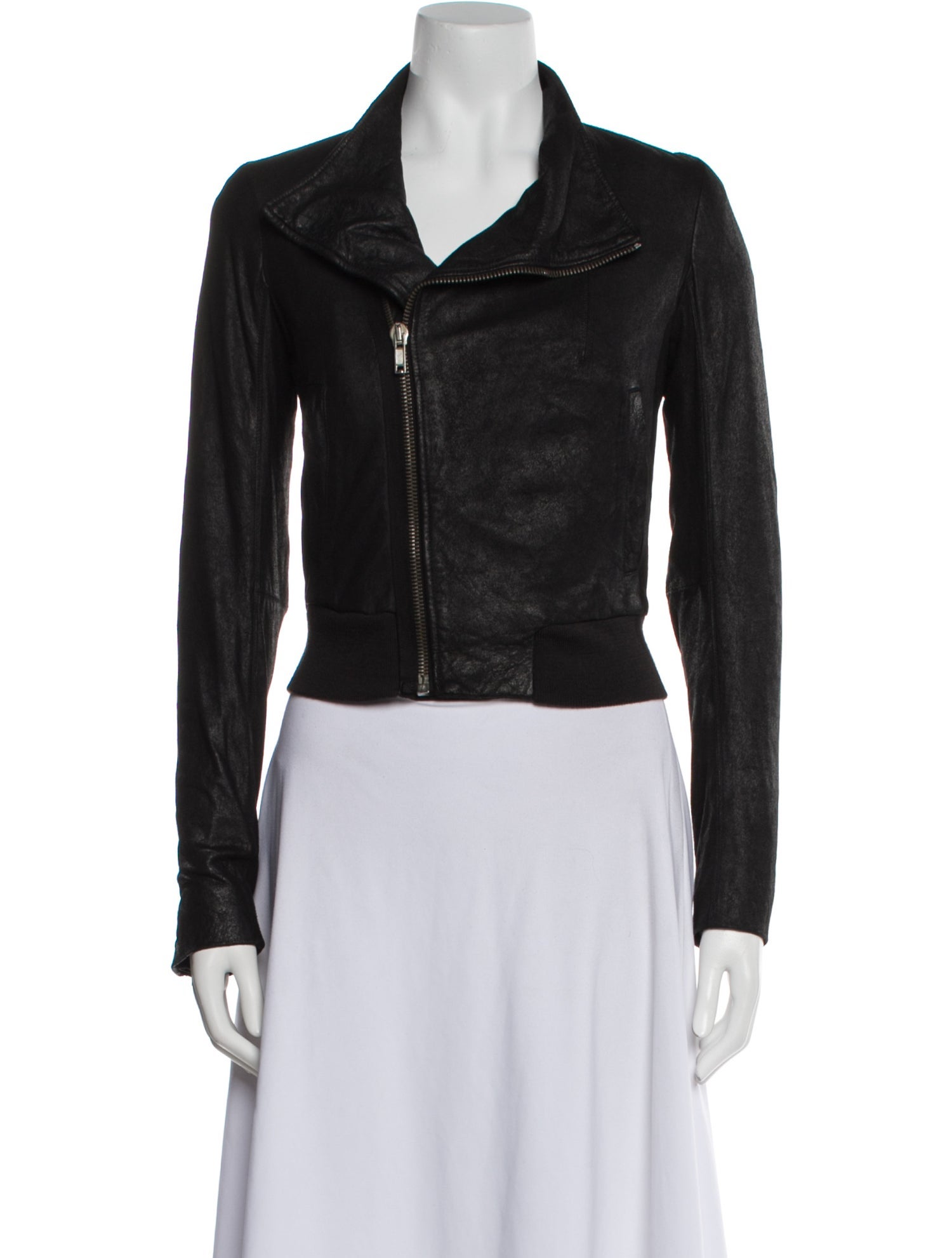 Rick Owens Leather Biker Jacket