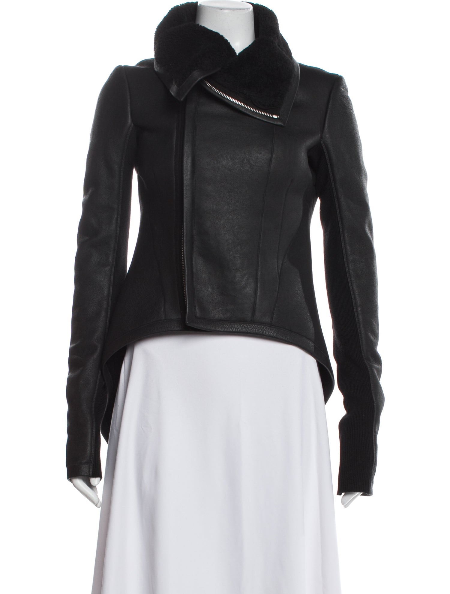 Rick Owens Leather Biker Jacket