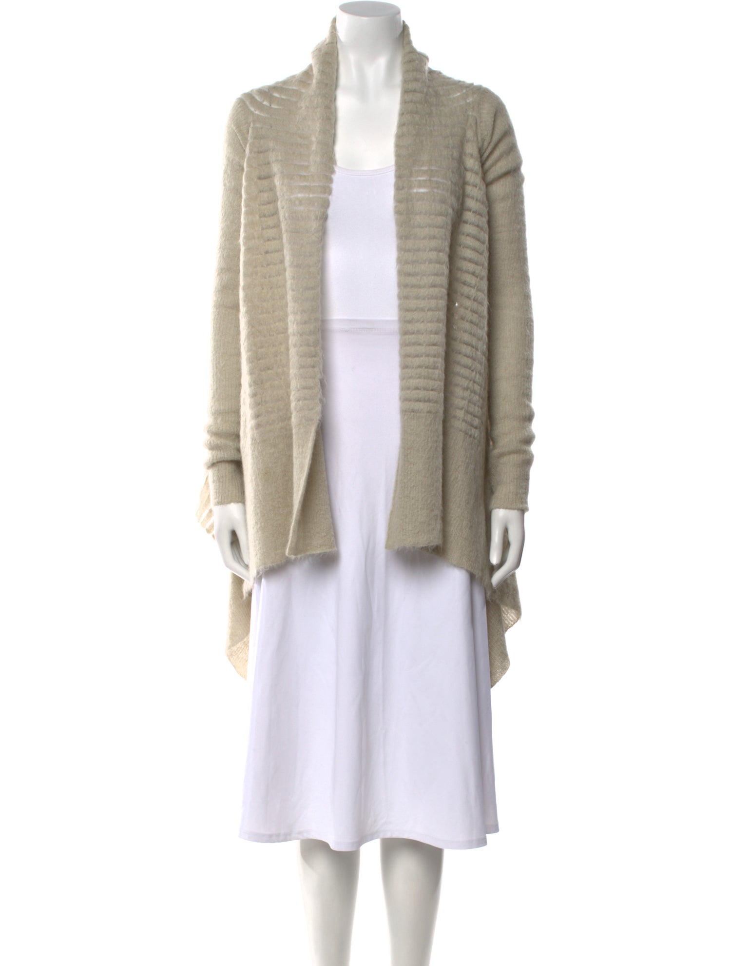 Rick Owens Mohair Open Front Sweater