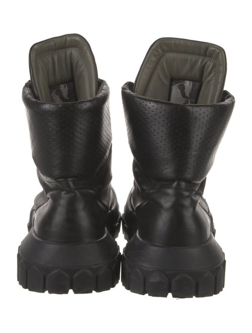 Rick Owens Leather Combat Boots