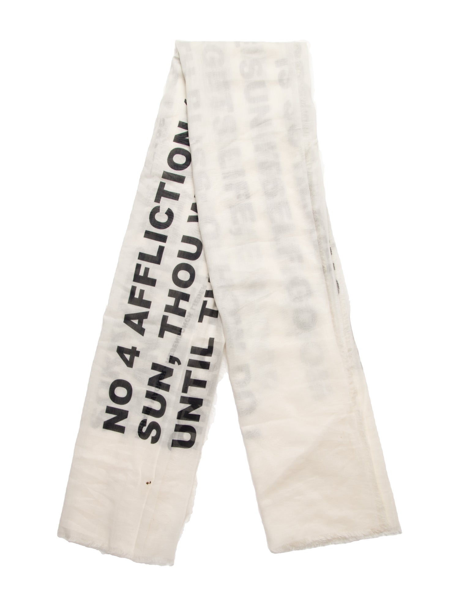 Rick Owens Silk Printed Scarf