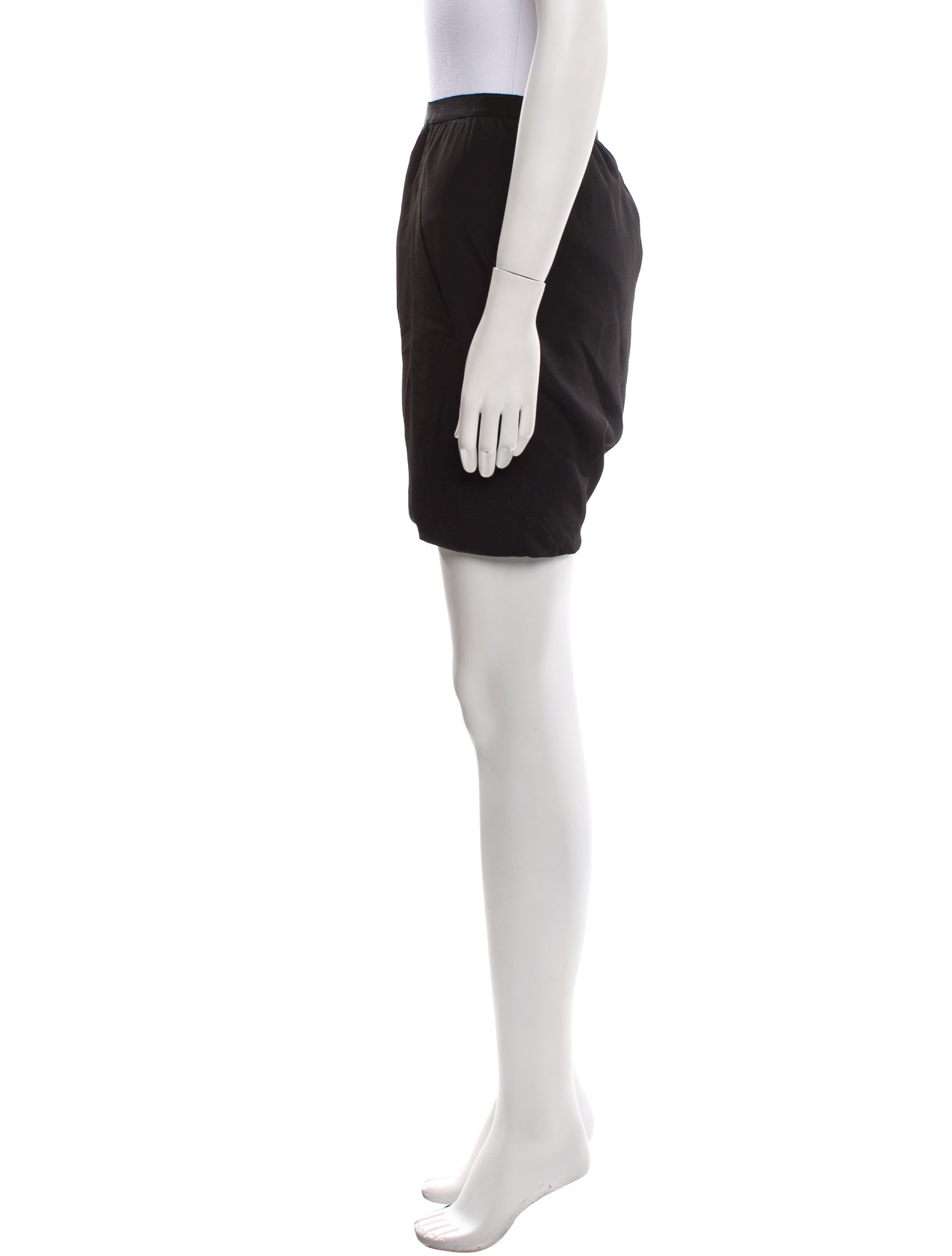 Rick Owens Virgin Wool Mini Shorts