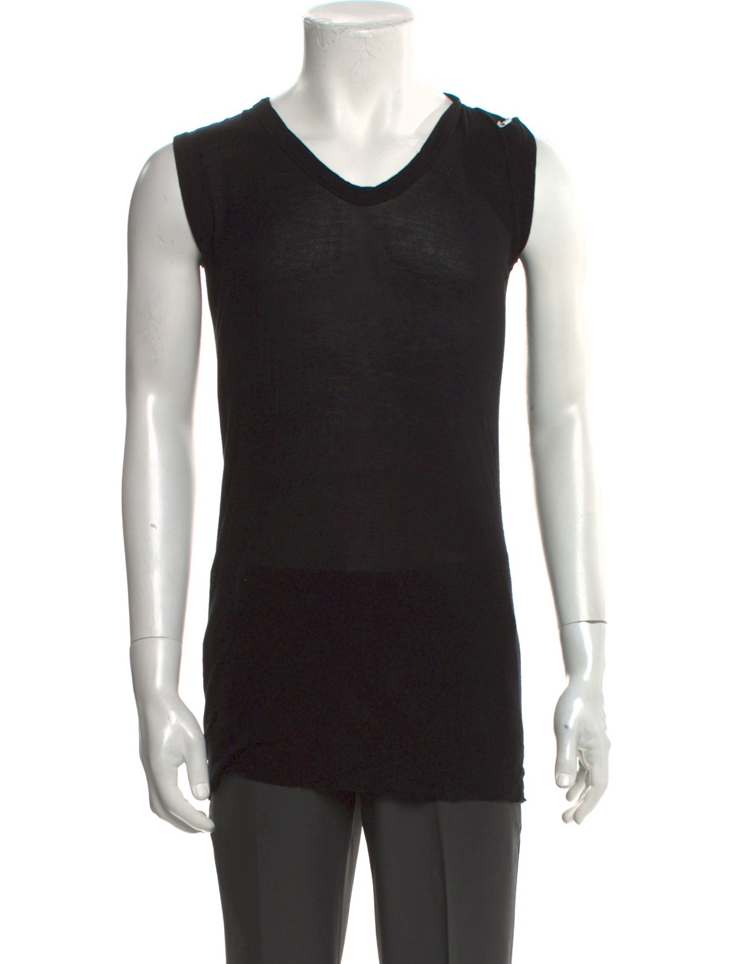 Rick Owens Scoop Neck Sleeveless T-Shirt