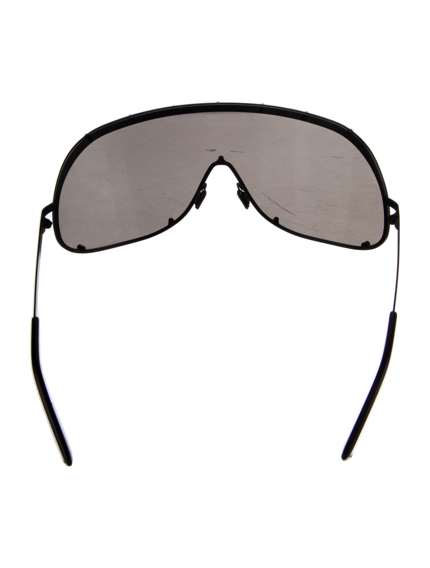 Rick Owens Shield Mirrored Sunglasses