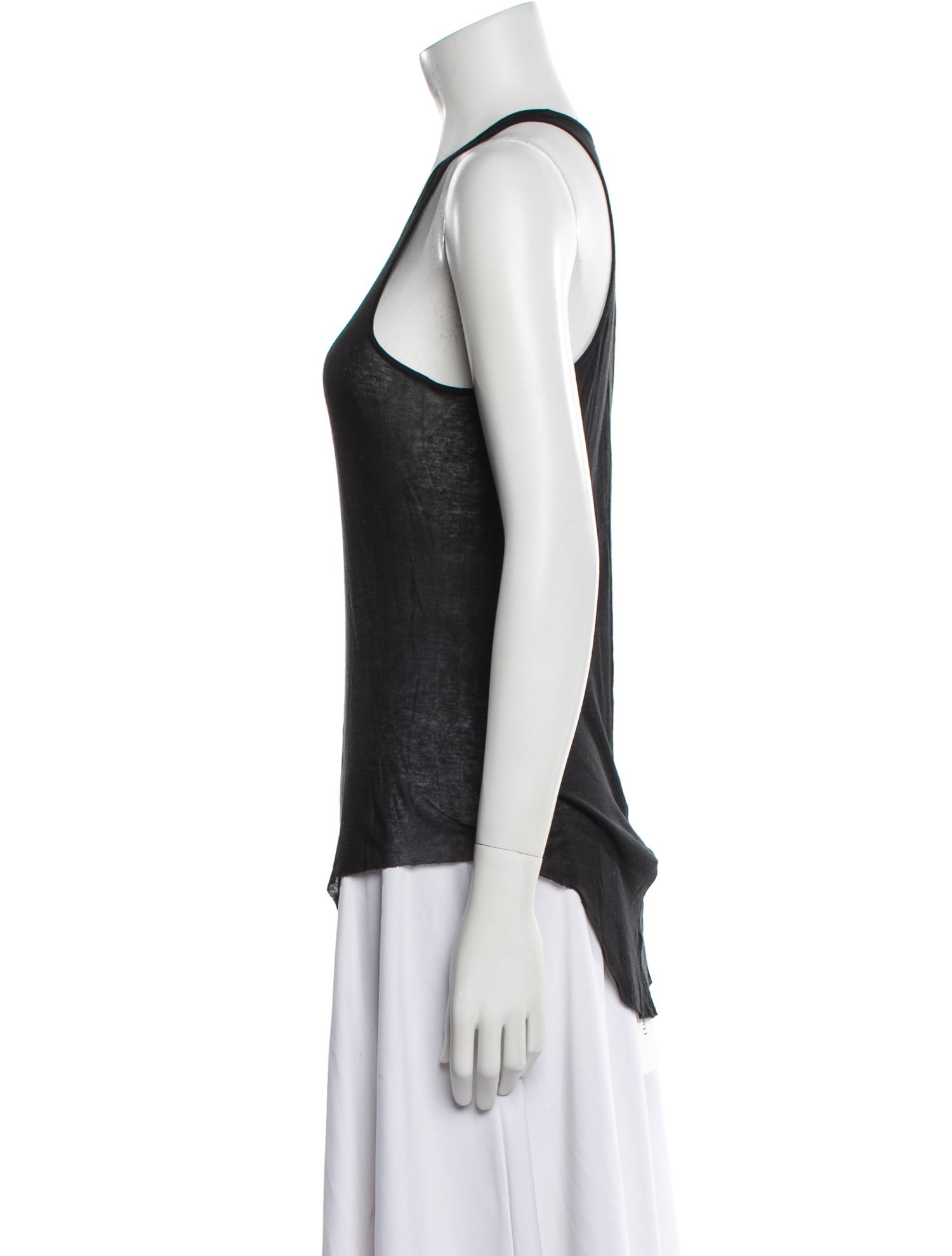 Rick Owens Scoop Neck Sleeveless Top