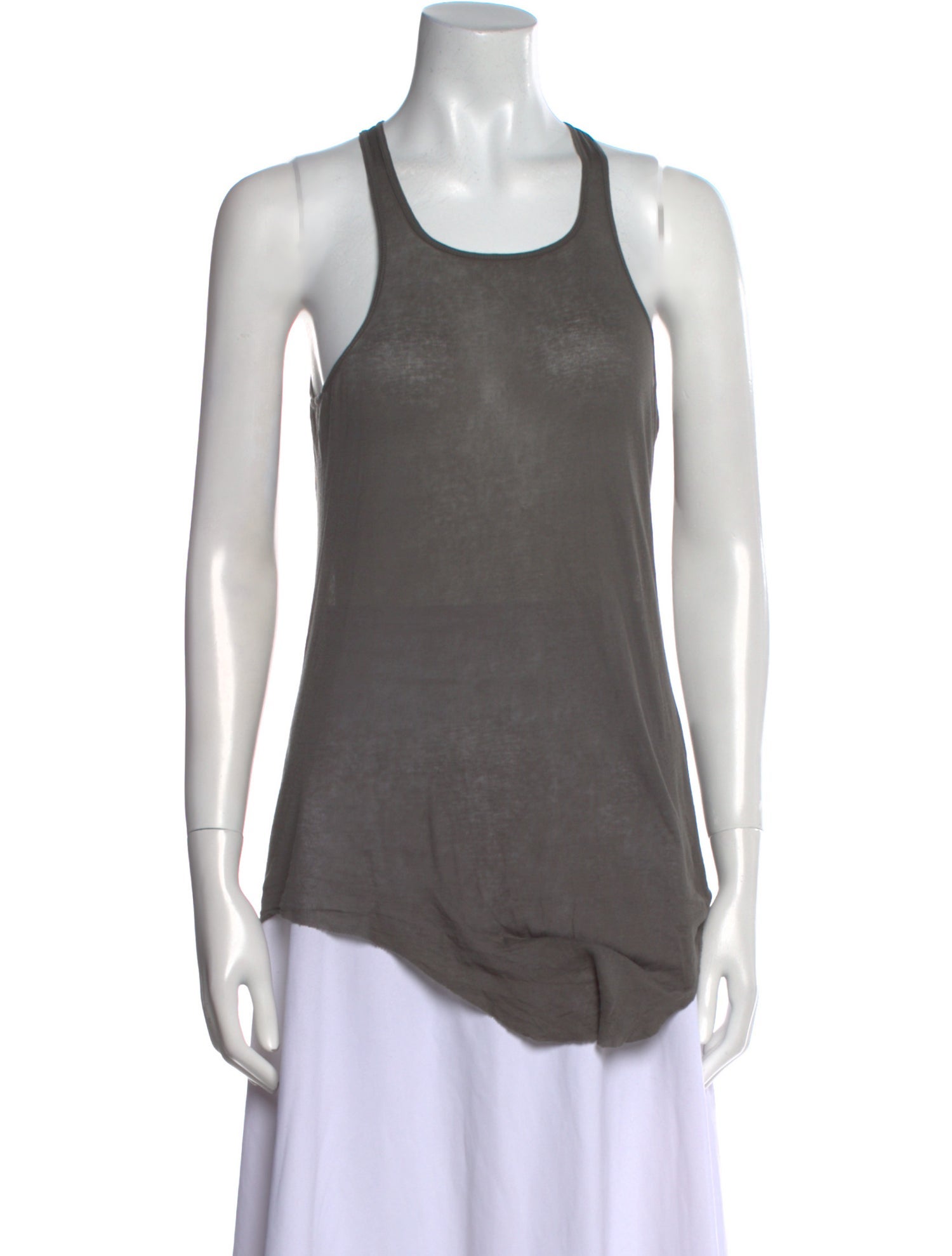 Rick Owens Scoop Neck Sleeveless Top
