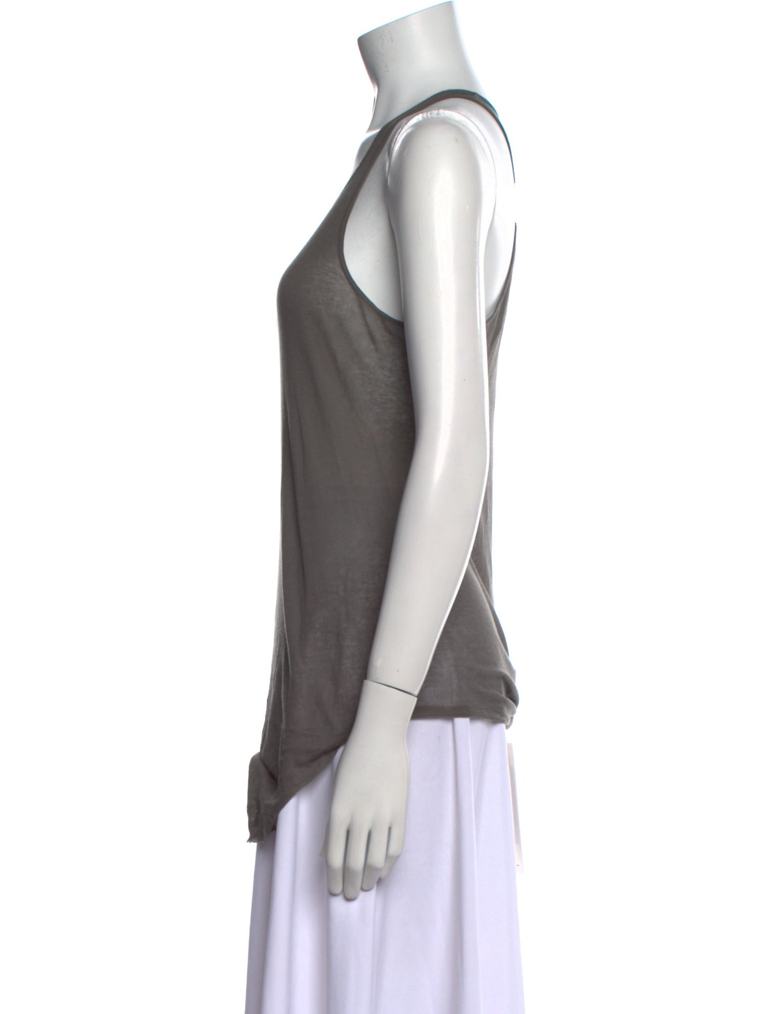 Rick Owens Scoop Neck Sleeveless Top