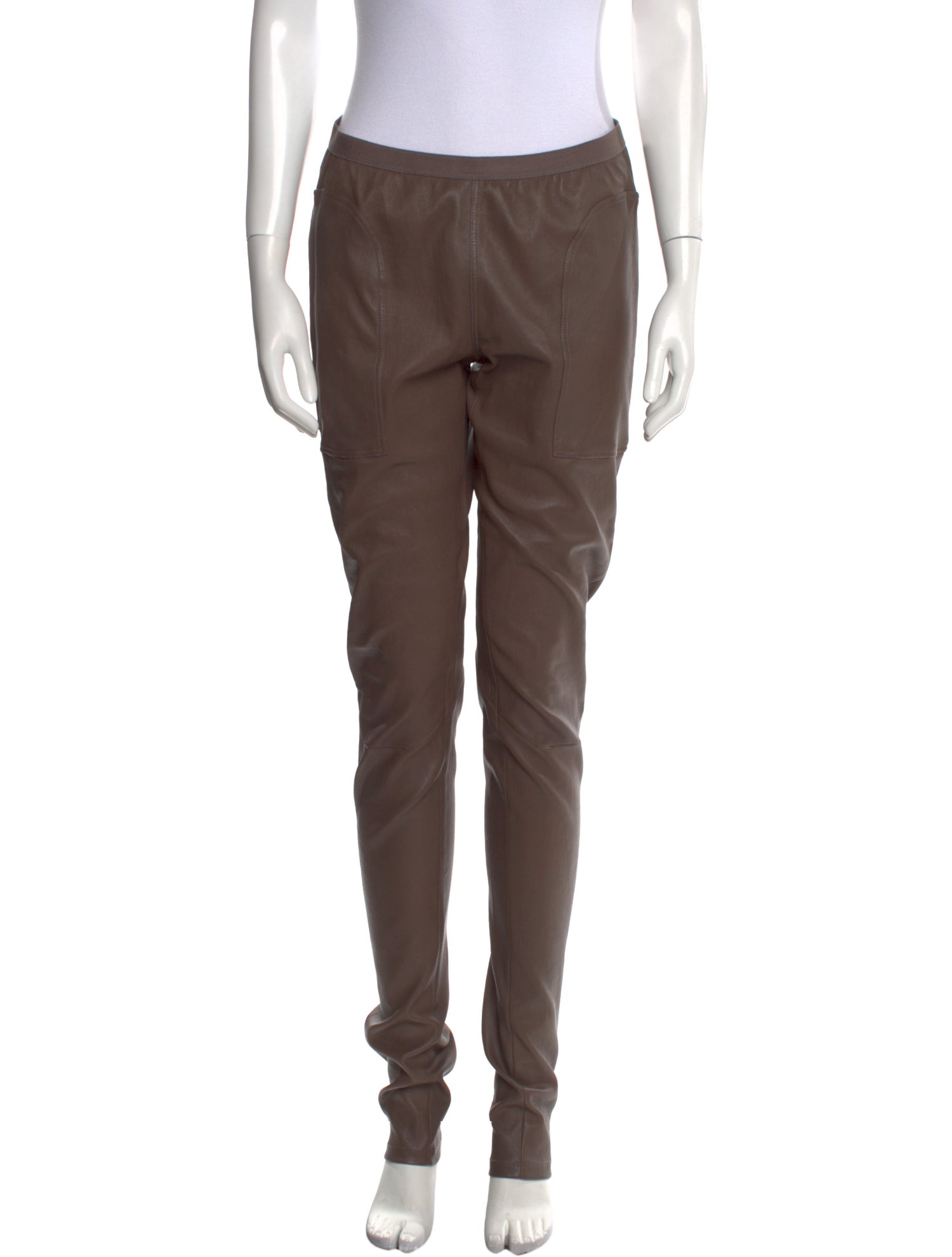 Rick Owens Lamb Leather Skinny Leg Pants w/ Tags