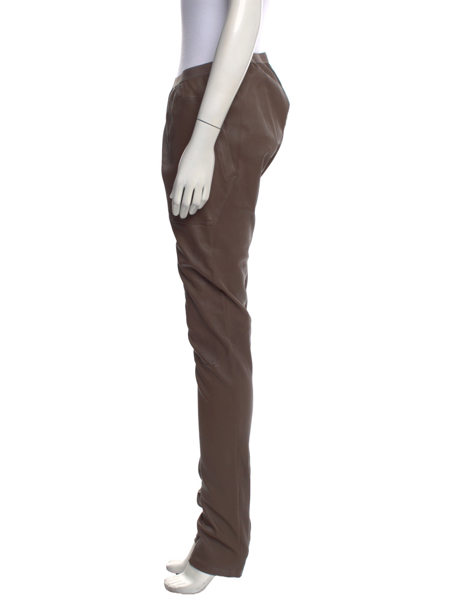 Rick Owens Lamb Leather Skinny Leg Pants w/ Tags