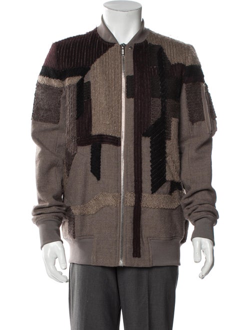 Rick Owens Virgin Wool Printed Utility Jacket