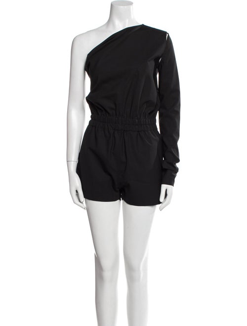 Rick Owens Wool One-Shoulder Romper
