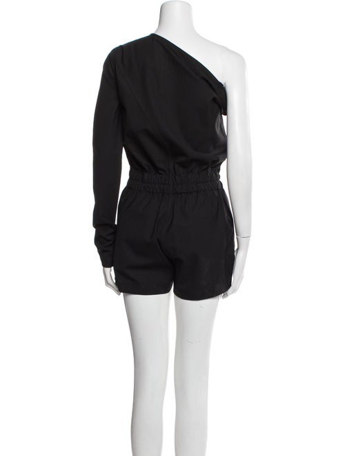 Rick Owens Wool One-Shoulder Romper
