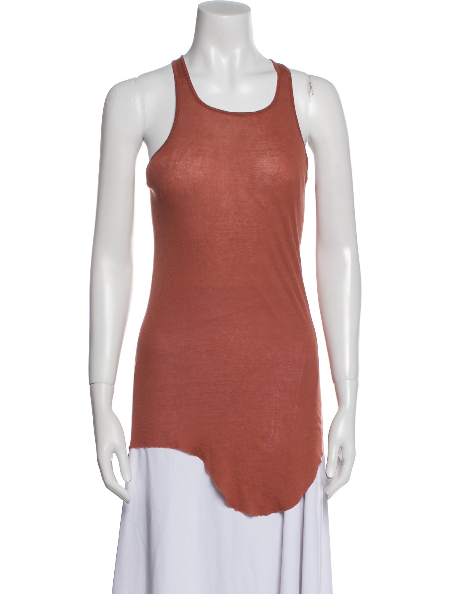 Rick Owens Scoop Neck Sleeveless Top