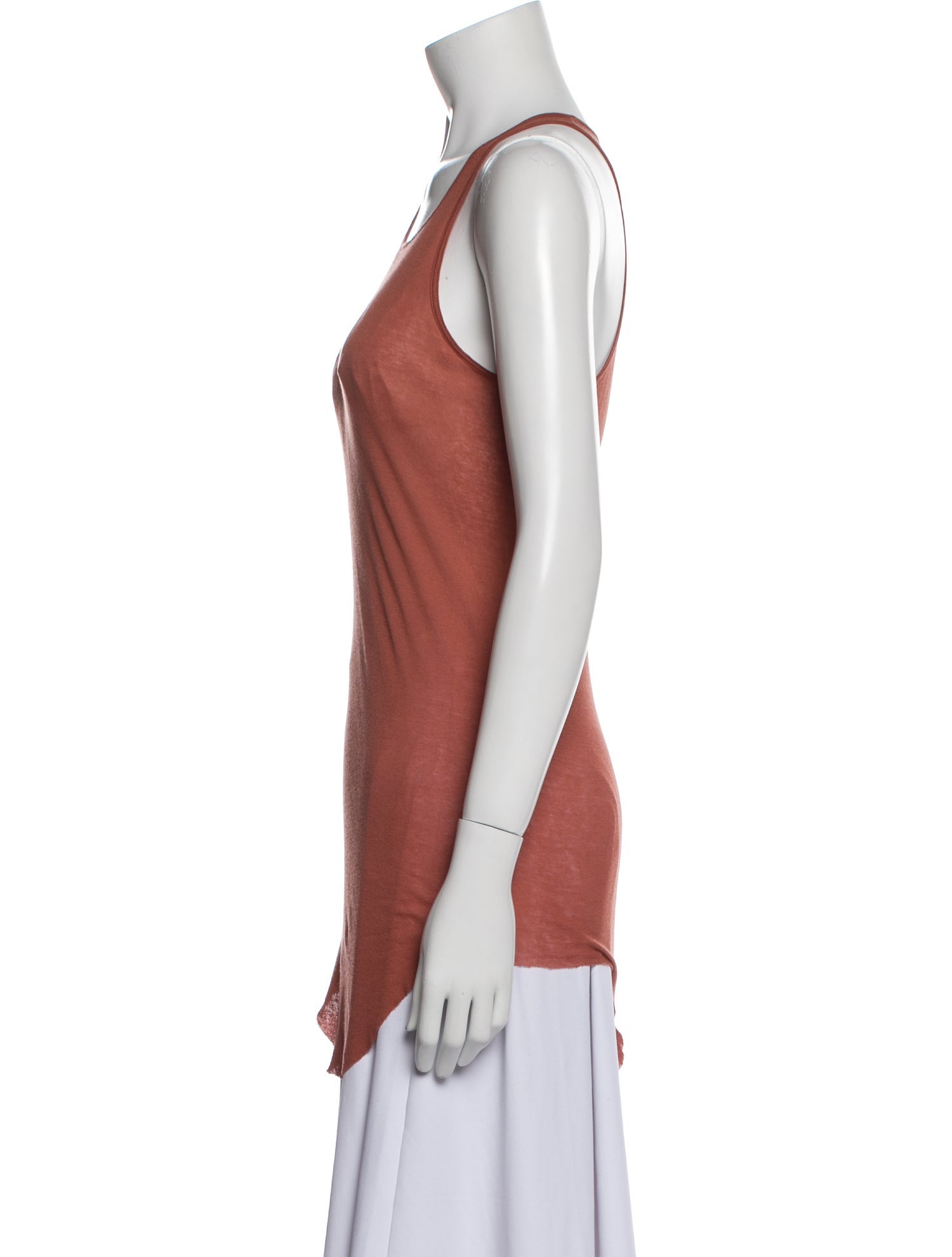 Rick Owens Scoop Neck Sleeveless Top