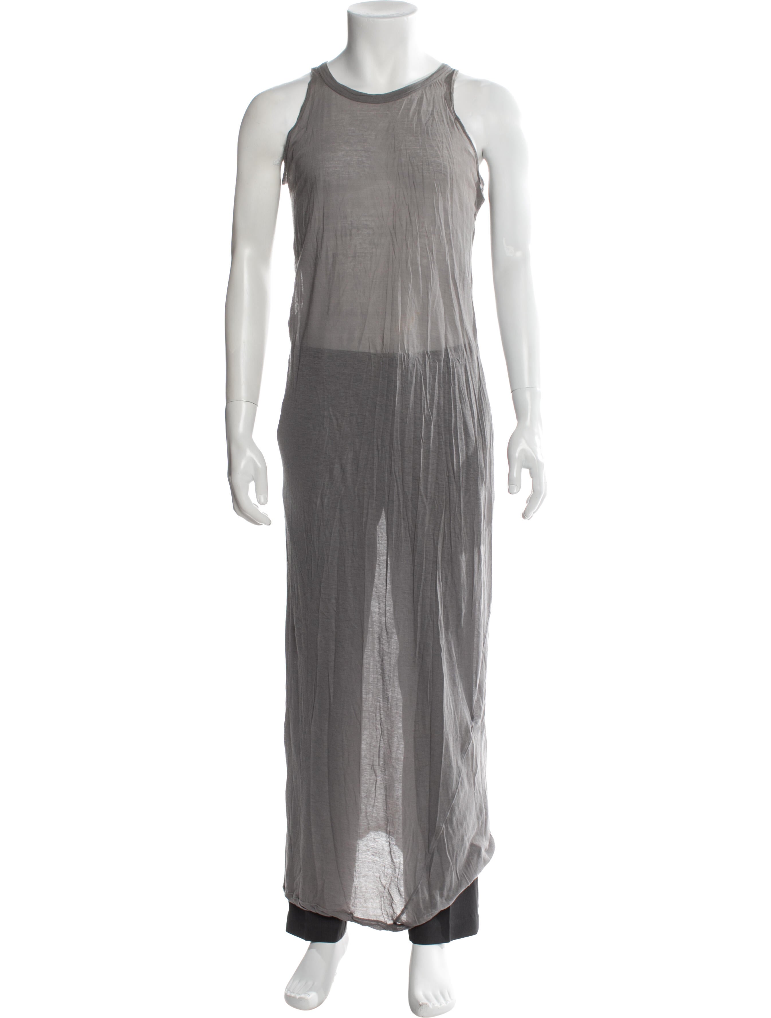 Rick Owens Crew Neck Sleeveless Jersey