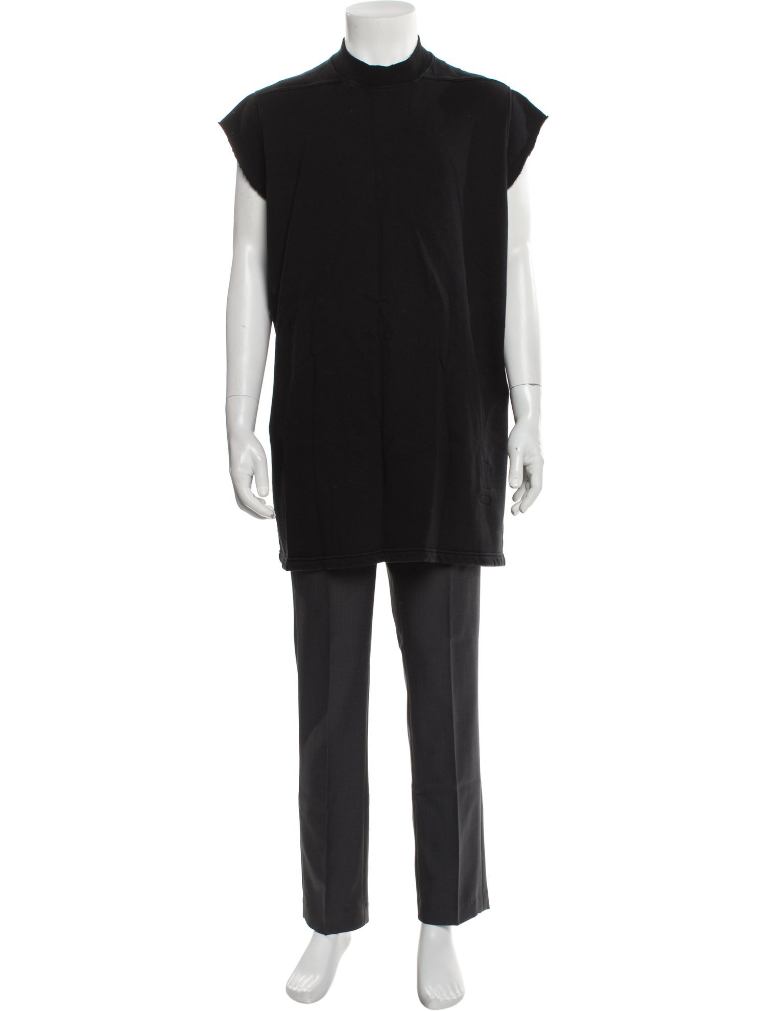 Rick Owens Mock Neck Short Sleeve T-Shirt