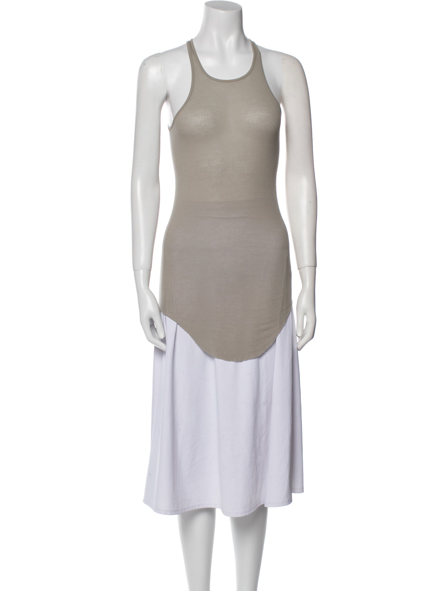 Rick Owens Scoop Neck Sleeveless Top