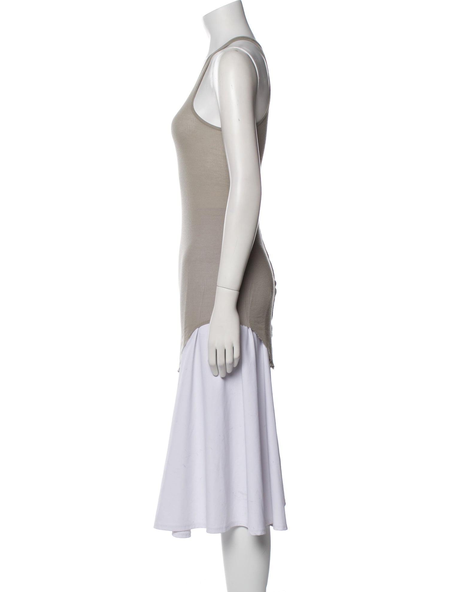 Rick Owens Scoop Neck Sleeveless Top