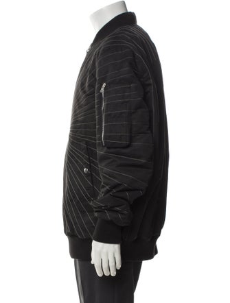 Rick Owens 2023 Striped Bomber Jacket