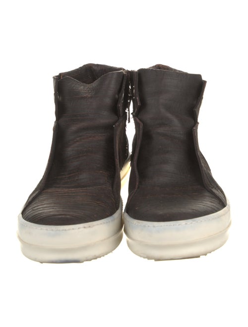 Rick Owens Leather Lasercut Accents Sneakers