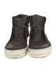 Rick Owens Leather Lasercut Accents Sneakers