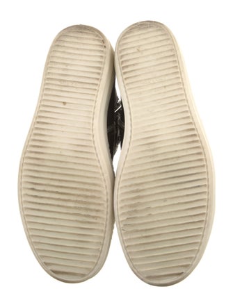 Rick Owens Leather Lasercut Accents Sneakers