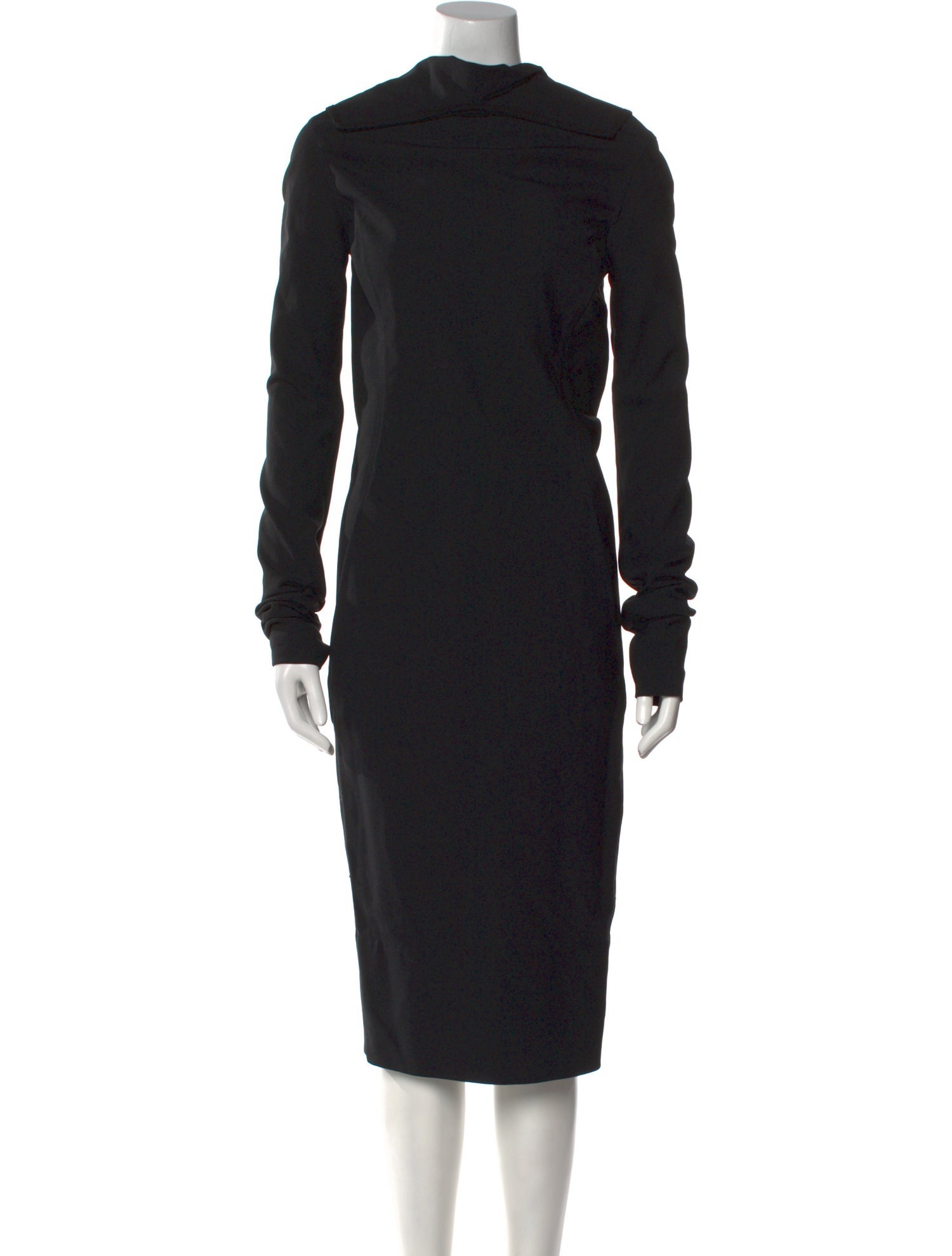 Rick Owens Virgin Wool Midi Length Dress