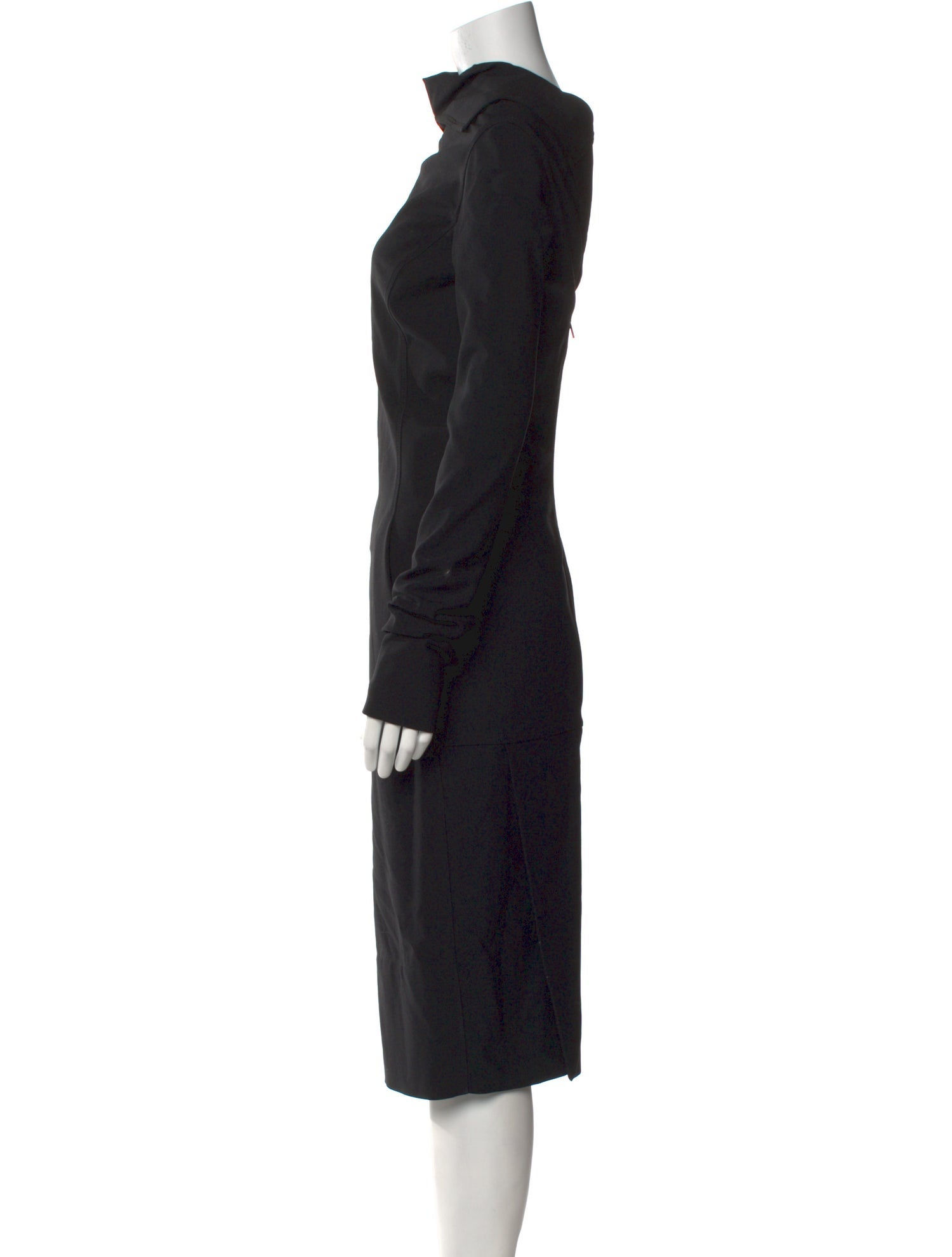 Rick Owens Virgin Wool Midi Length Dress