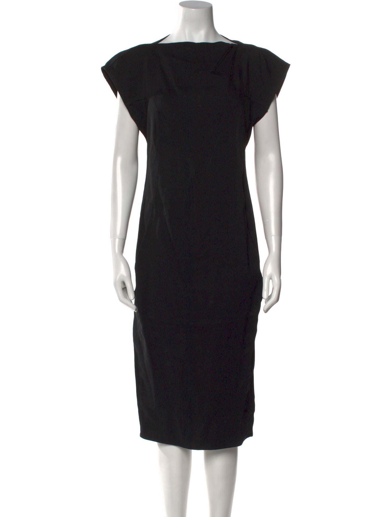 Rick Owens Virgin Wool Midi Length Dress