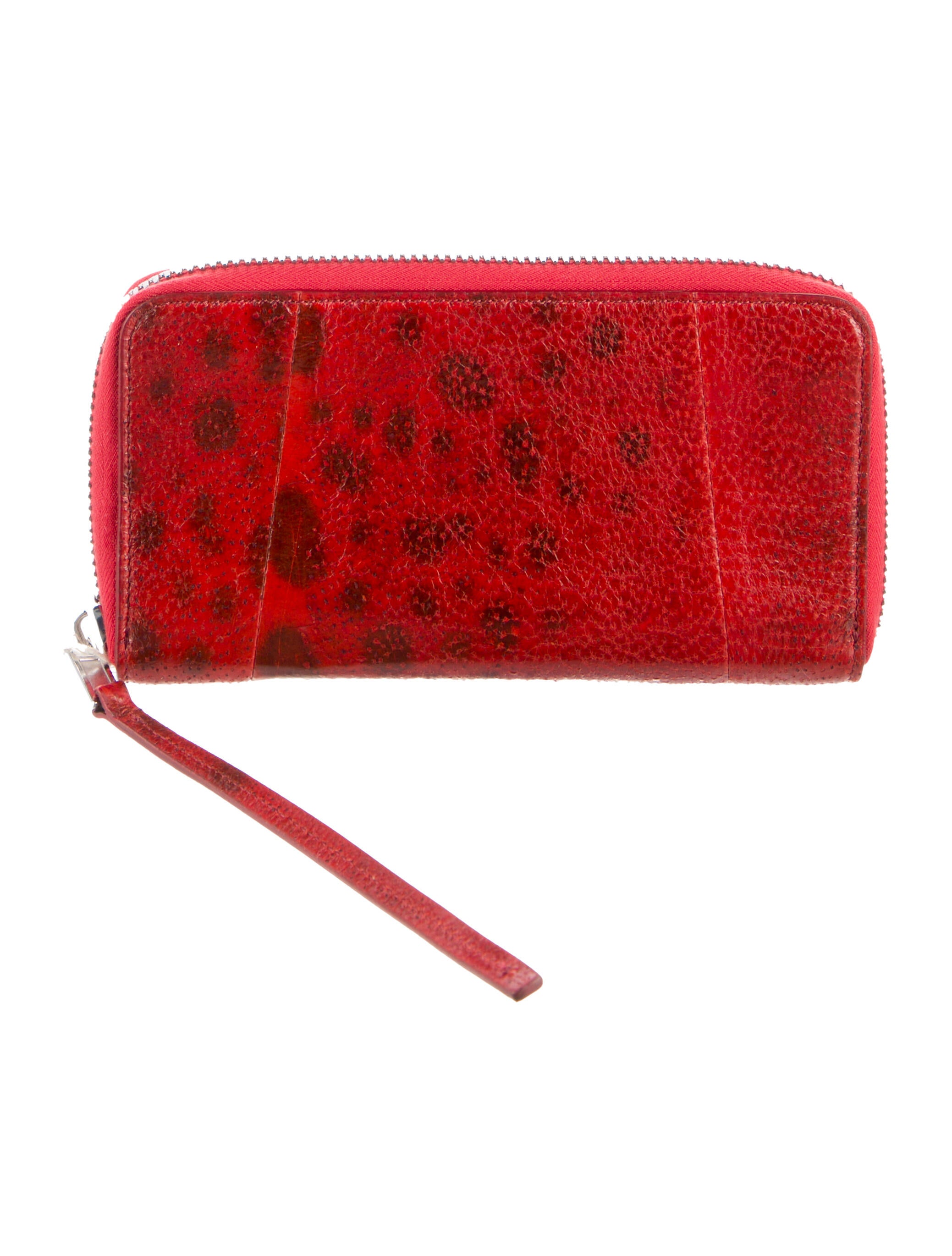 Rick Owens Leather Animal Print Wallet