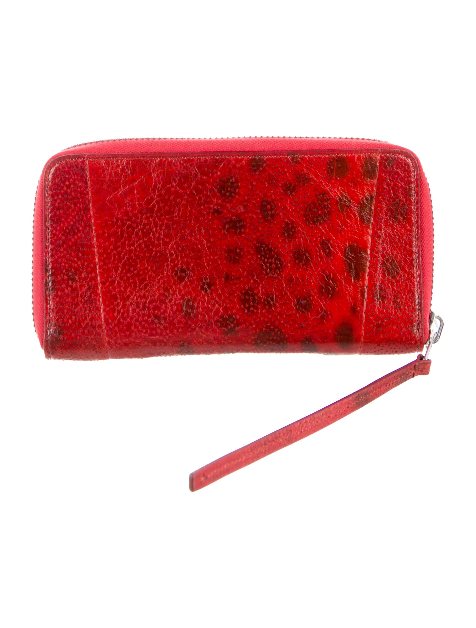 Rick Owens Leather Animal Print Wallet