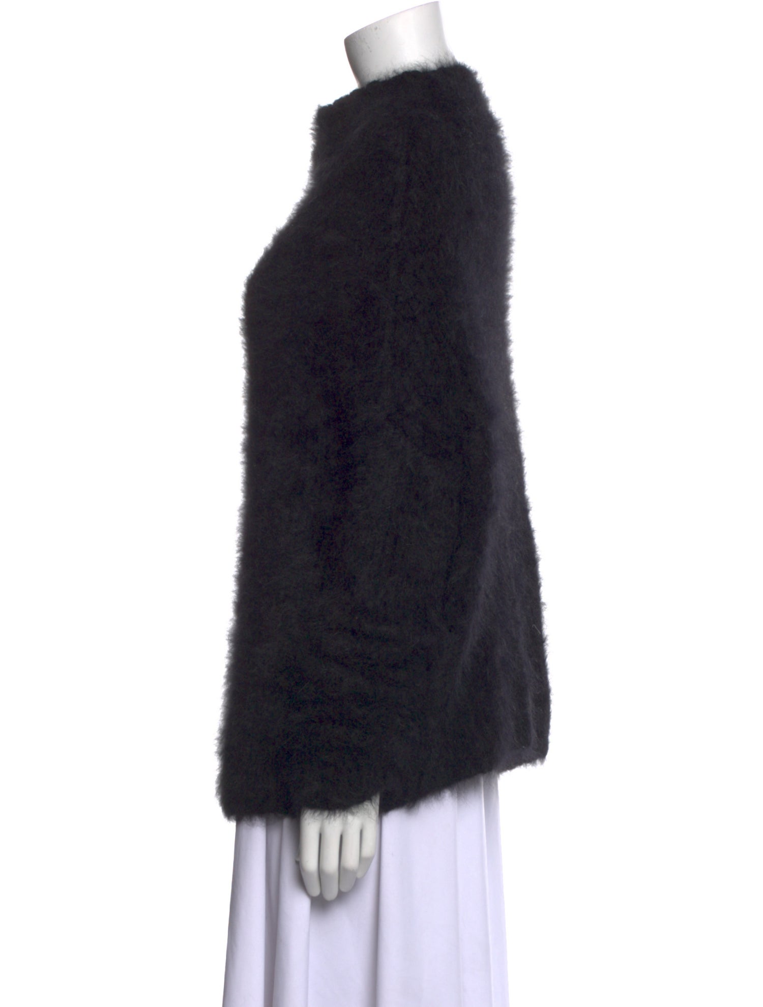 Rick Owens Alpaca Mock Neck Sweater