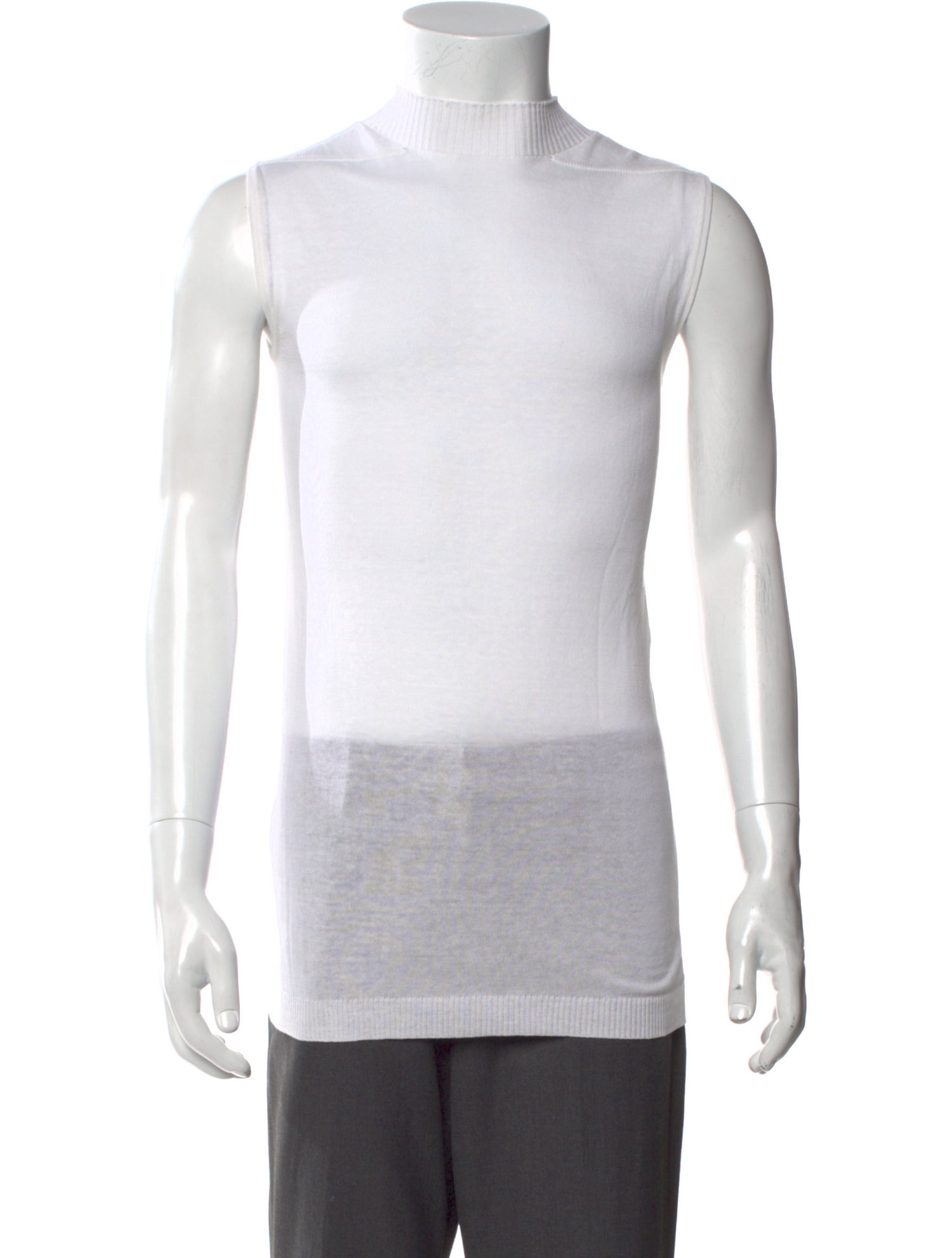 Rick Owens Scoop Neck Sleeveless T-Shirt