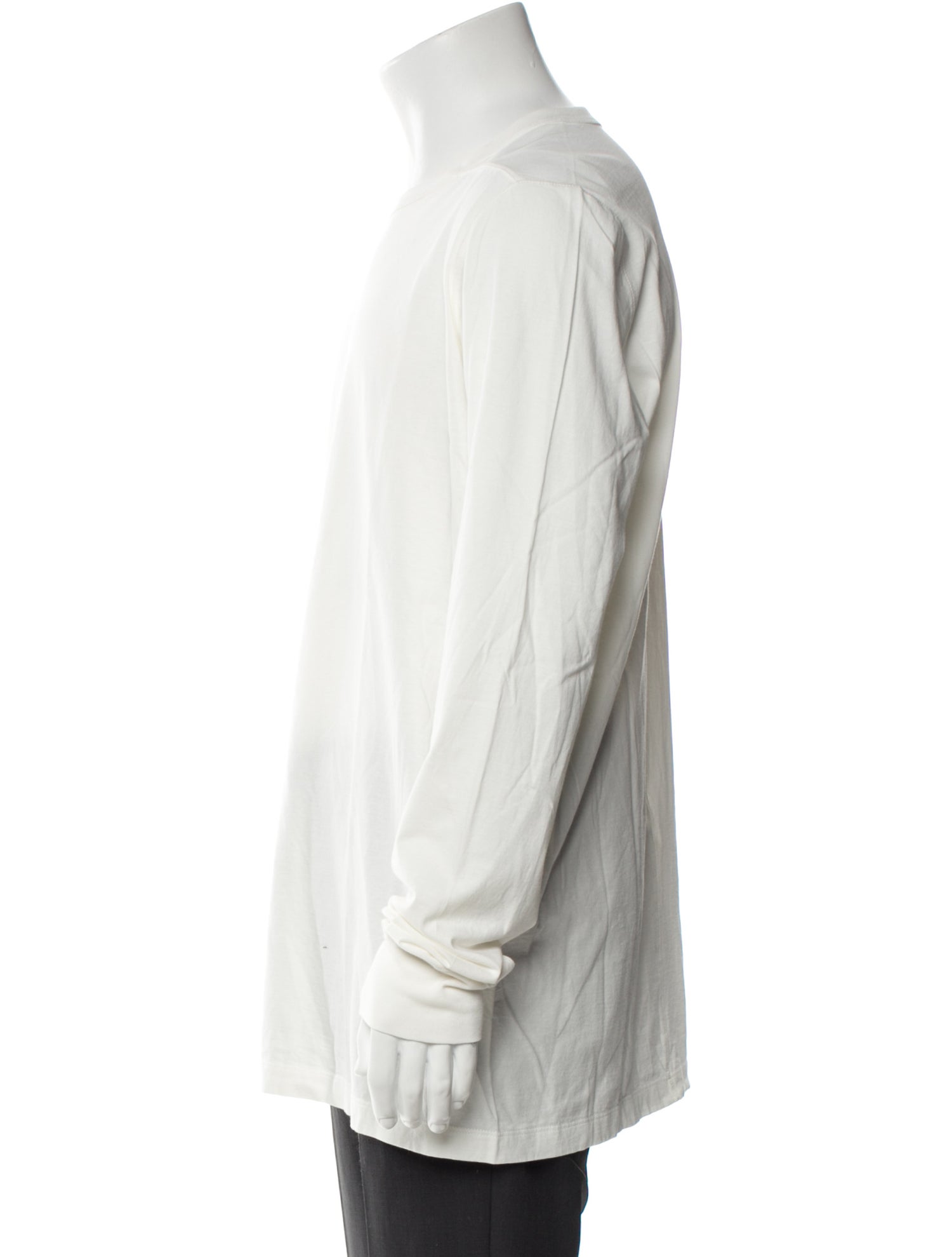 Rick Owens Crew Neck Long Sleeve T-Shirt