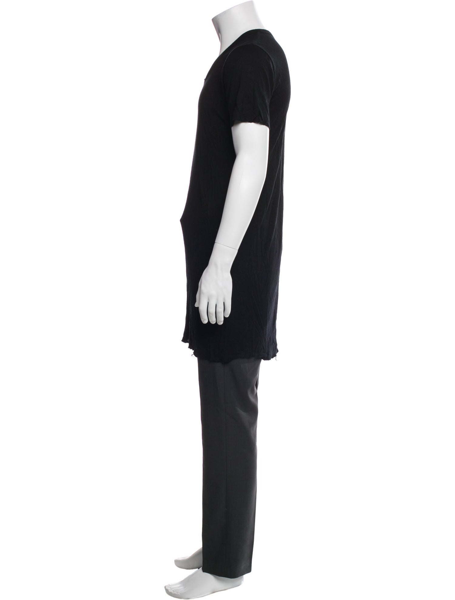Rick Owens V-Neck Short Sleeve T-Shirt