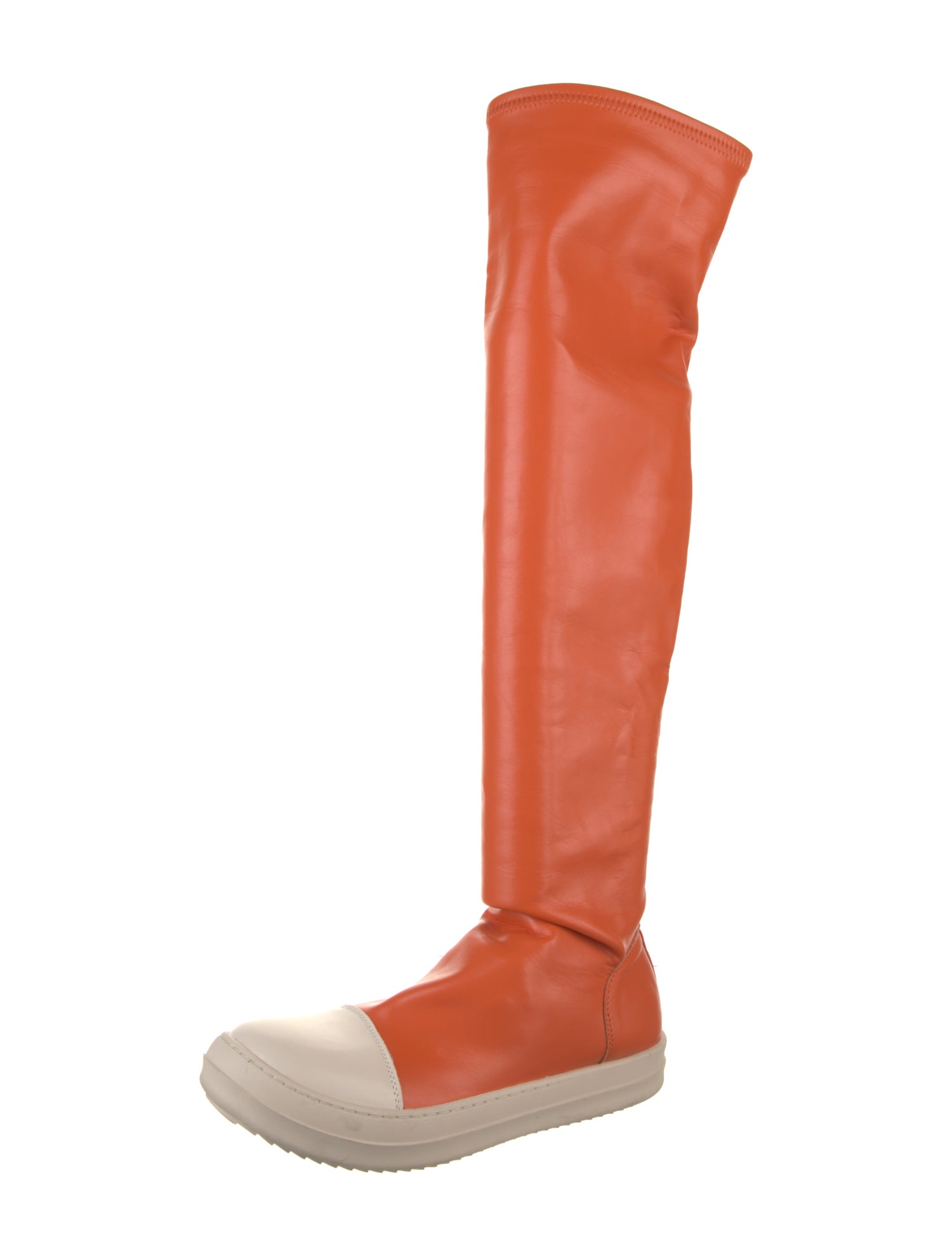 Rick Owens Leather Riding Boots