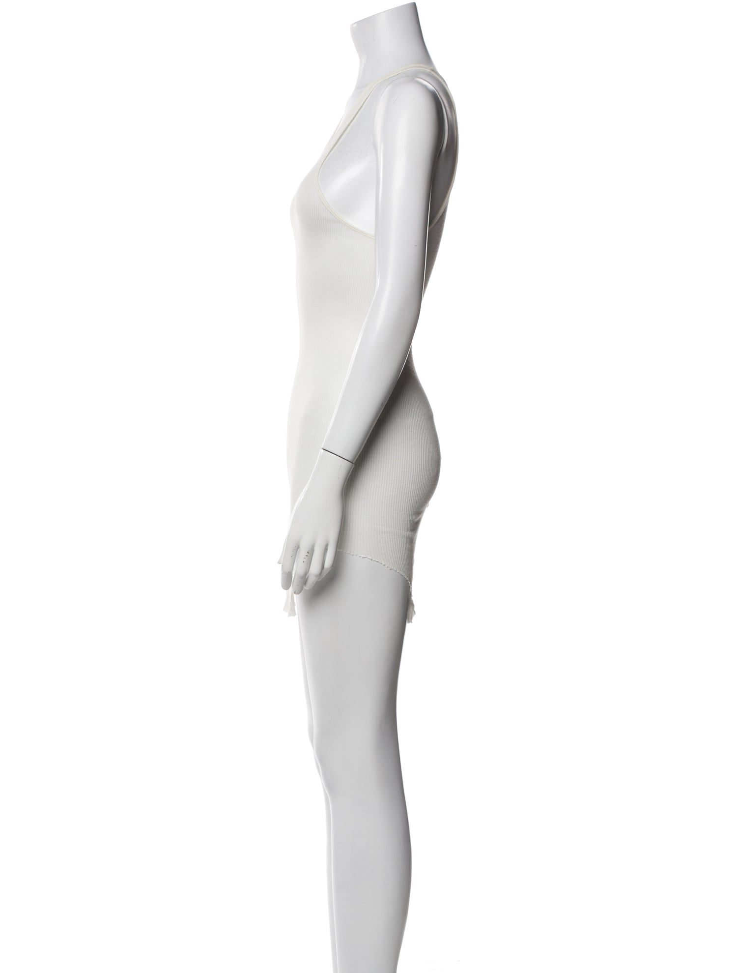 Rick Owens Scoop Neck Mini Dress