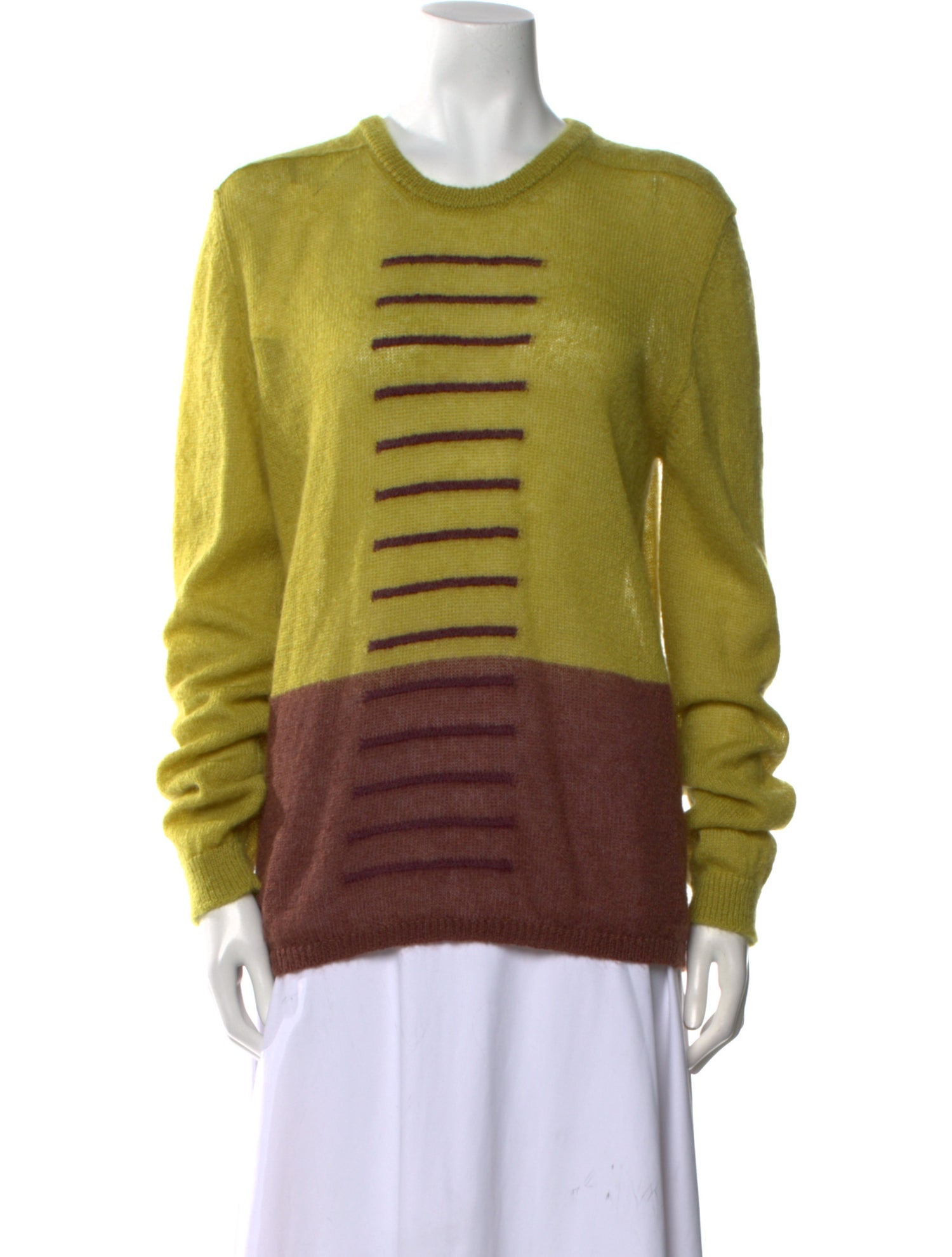 Rick Owens Mohair Striped Sweater